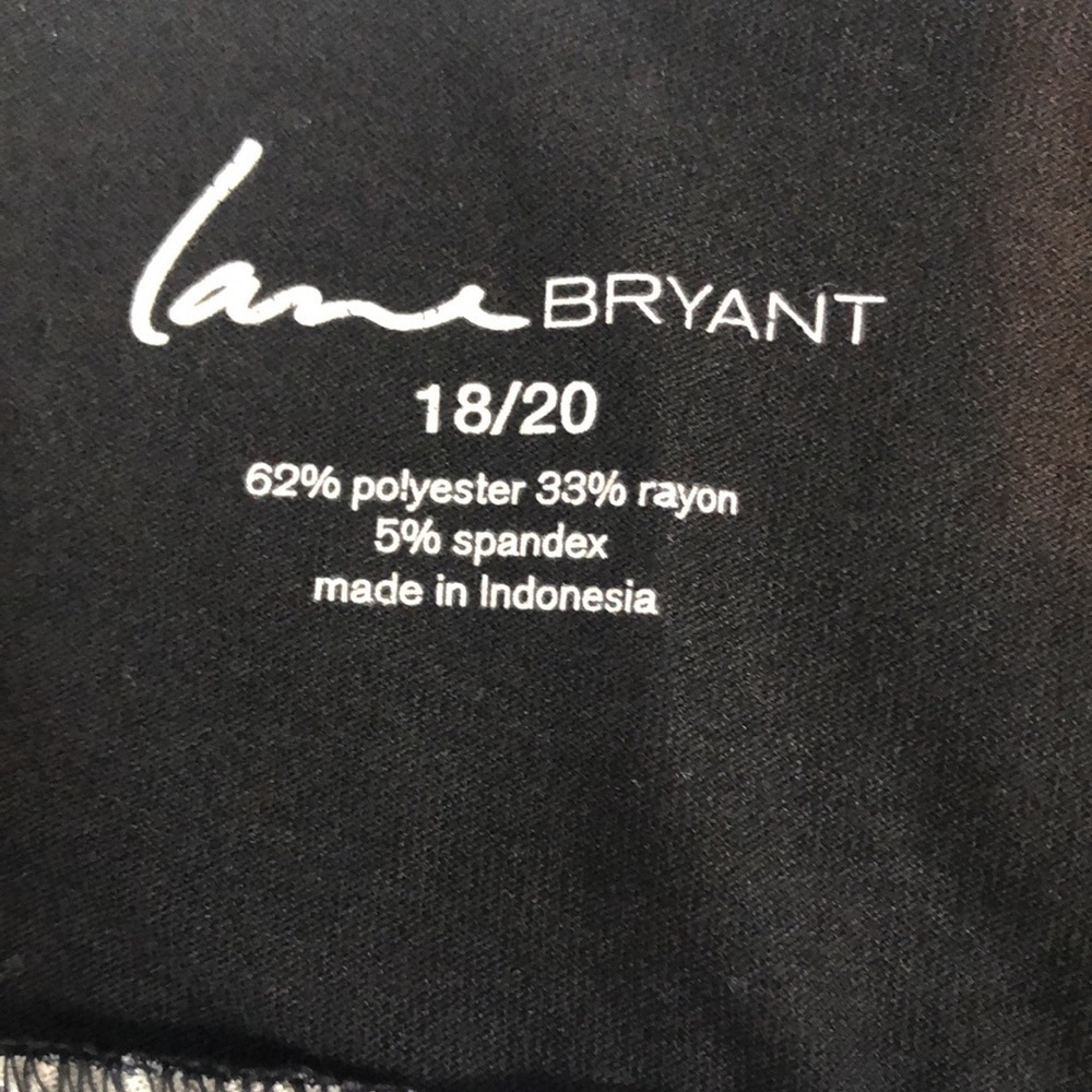 Lane Bryant Slouch Neckline Checkered Blouse 18/20 - Picture 4 of 7